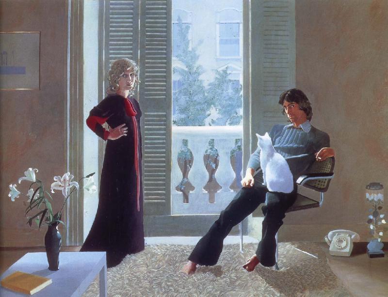 david hockney mr and mrs clark and percy oil painting picture
